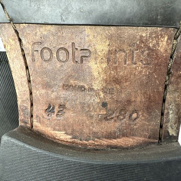 FOOTPRINTS Birkenstock Men Brown Leather Oxfords Lace Up Shoe Size 43 US 10-10.5 - Picture 8 of 9